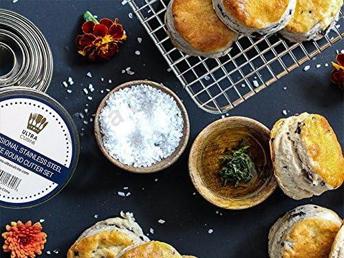 imageUltra Cuisine 11 Piece Small Circle Cookie Cutter Set Graduated Round Cookie Mold Cutter For Donuts amp Scones HeavyDuty Stainless Steel w3 Pastry Ring Cookie Cutters For Baking Food Rings