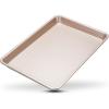imageUltra Cuisine Nonstick Quarter Sheet 13 cookie sheets Baking Pan  Warp  Scratch Resistant  Texture for Easy Food Release  Durable Carbon Steel Design  Professional Quality 9 x 13 Baking PanChampagne